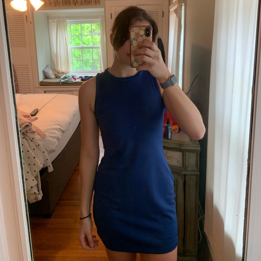 Blue Racerback Dress